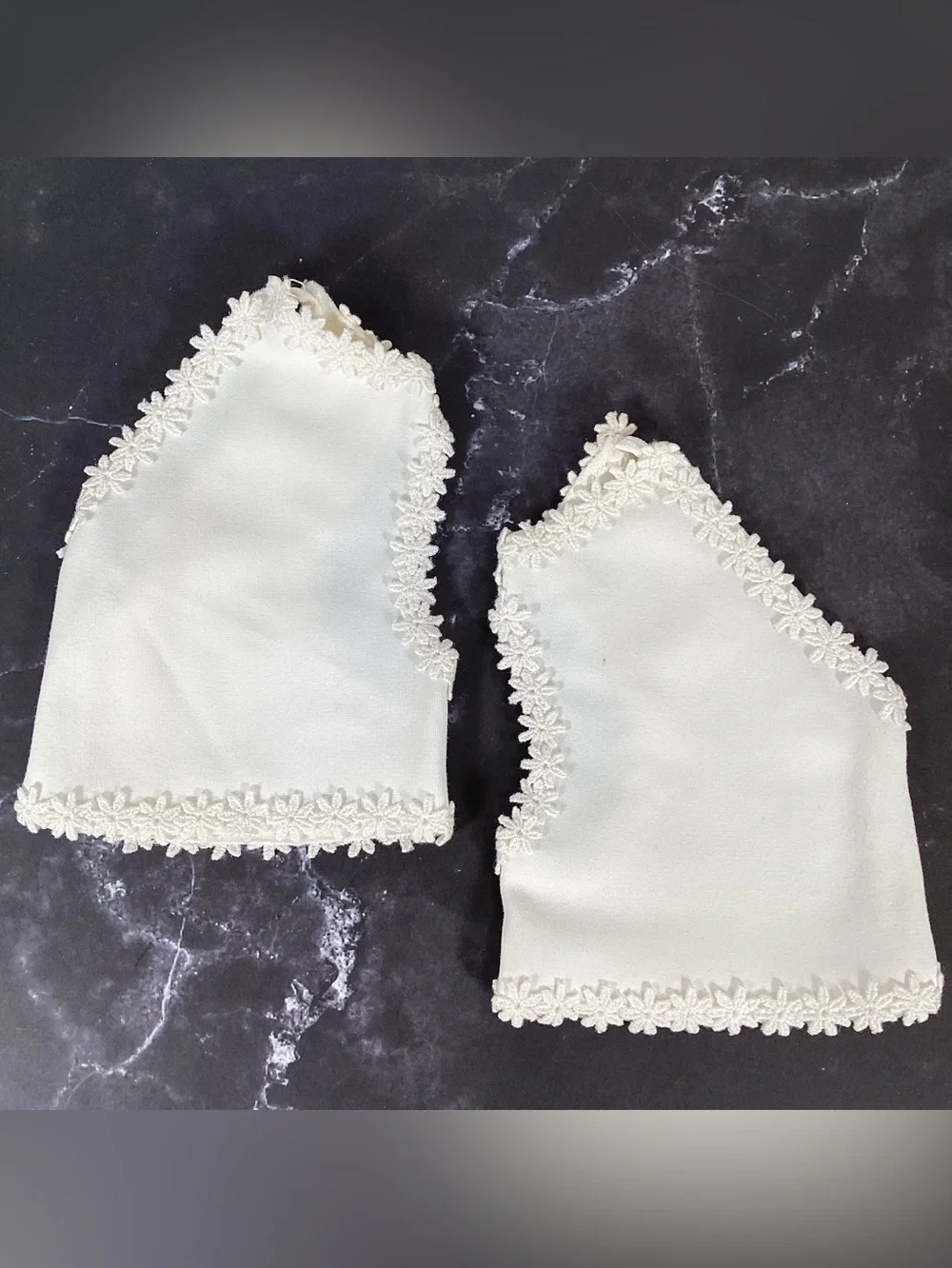 Vintage Pair Elegant Fingerless Gloves Wedding
